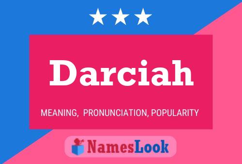 Poster del nome Darciah