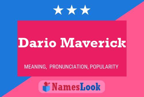 Poster del nome Dario Maverick