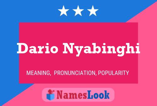 Poster del nome Dario Nyabinghi