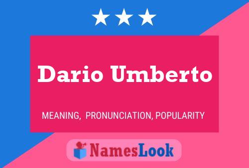 Poster del nome Dario Umberto