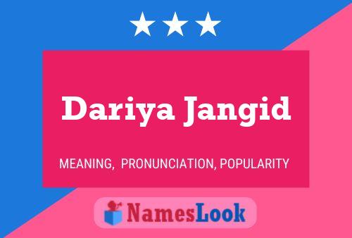 Poster del nome Dariya Jangid