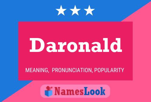 Poster del nome Daronald