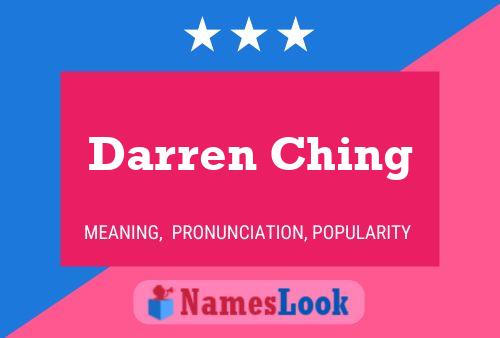 Poster del nome Darren Ching