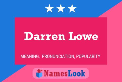 Poster del nome Darren Lowe