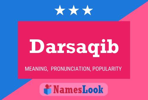 Poster del nome Darsaqib