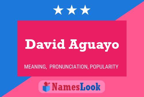 Poster del nome David Aguayo