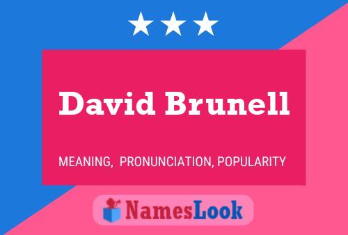 Poster del nome David Brunell