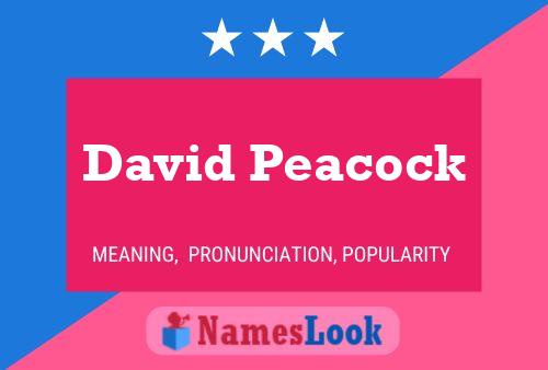 Poster del nome David Peacock