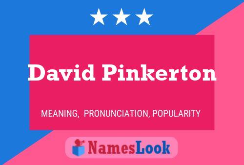 Poster del nome David Pinkerton