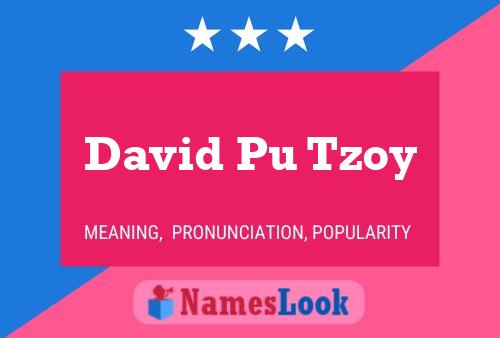 Poster del nome David Pu Tzoy