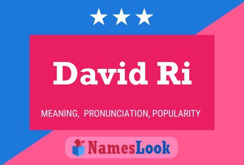 Poster del nome David Ri