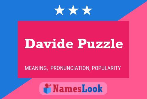 Poster del nome Davide Puzzle