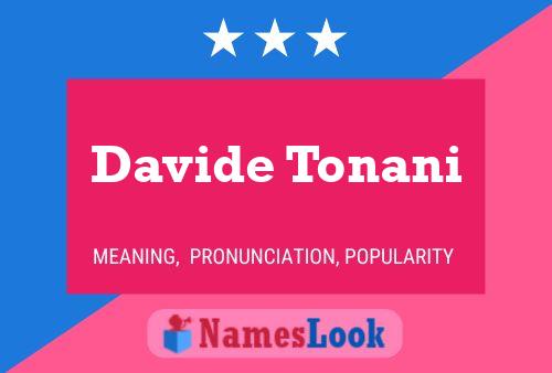 Poster del nome Davide Tonani