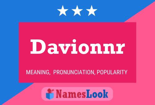 Poster del nome Davionnr