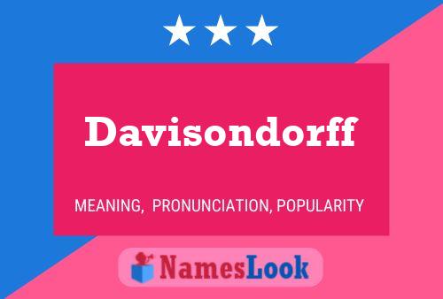 Poster del nome Davisondorff