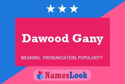 Poster del nome Dawood Gany