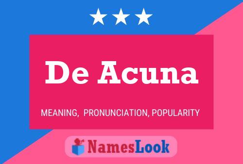 Poster del nome De Acuna