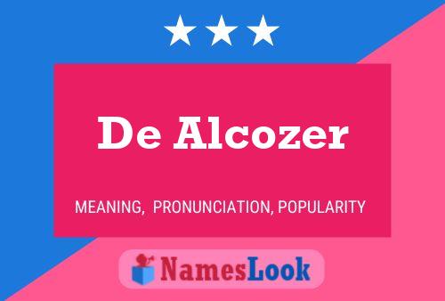 Poster del nome De Alcozer