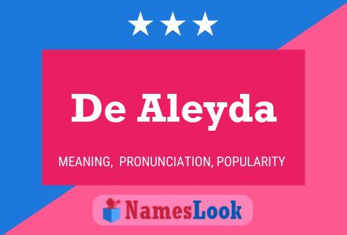 Poster del nome De Aleyda