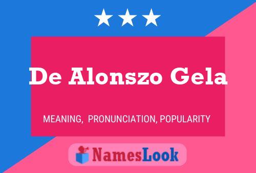 Poster del nome De Alonszo Gela