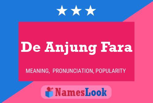 Poster del nome De Anjung Fara