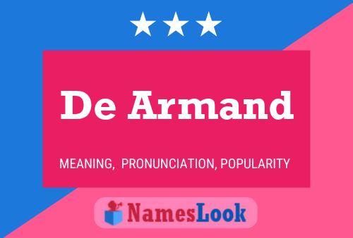 Poster del nome De Armand