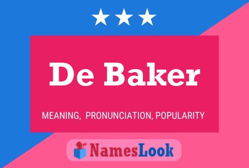 Poster del nome De Baker