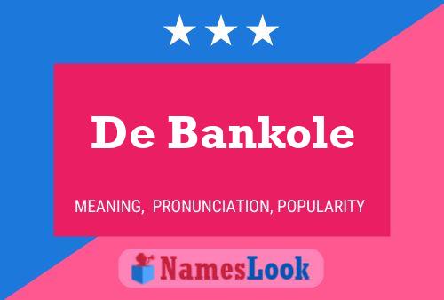 Poster del nome De Bankole