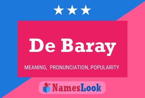 Poster del nome De Baray