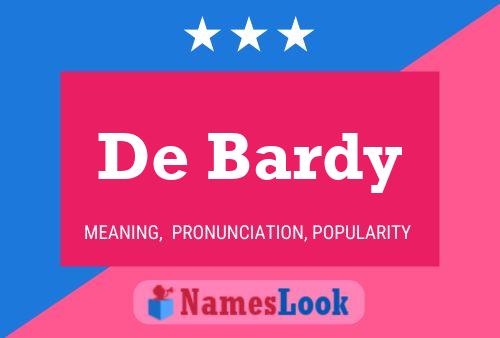 Poster del nome De Bardy