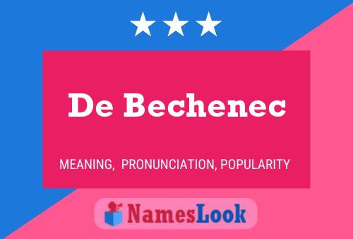 Poster del nome De Bechenec