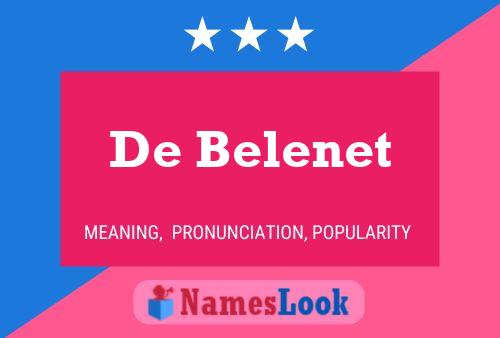 Poster del nome De Belenet