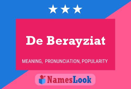 Poster del nome De Berayziat