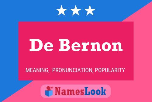 Poster del nome De Bernon