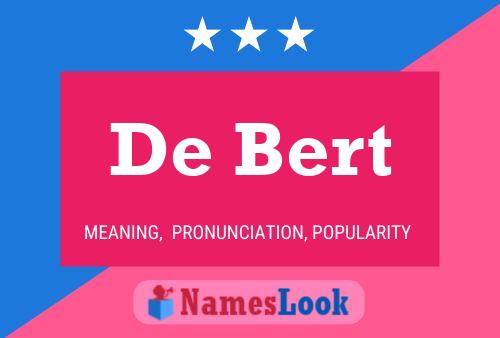 Poster del nome De Bert