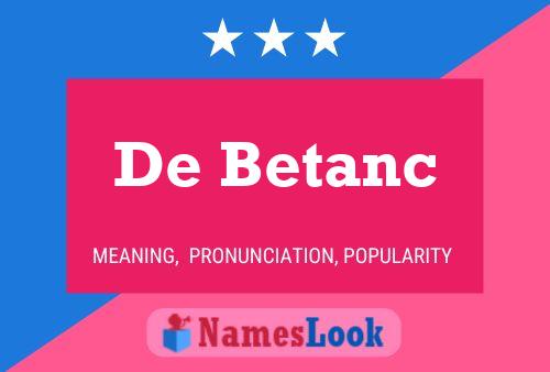 Poster del nome De Betanc