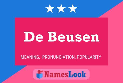 Poster del nome De Beusen