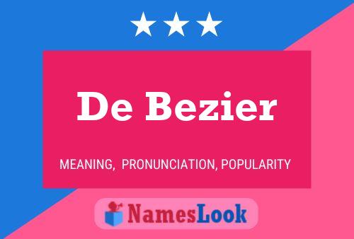 Poster del nome De Bezier