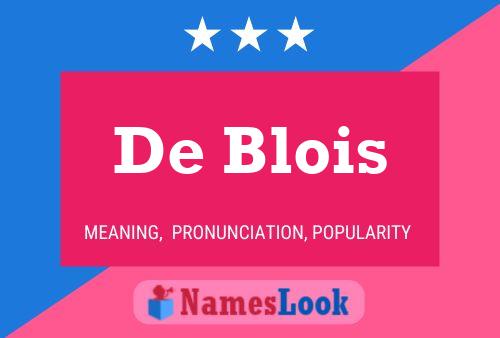 Poster del nome De Blois