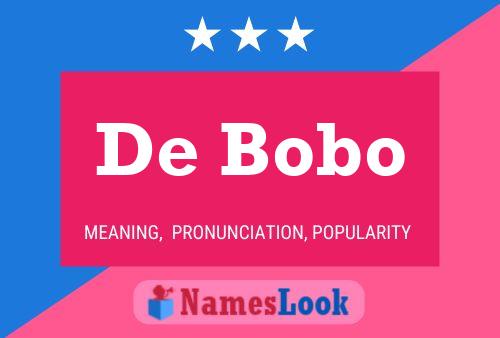 Poster del nome De Bobo