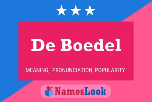 Poster del nome De Boedel