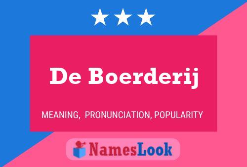 Poster del nome De Boerderij