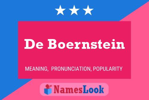 Poster del nome De Boernstein