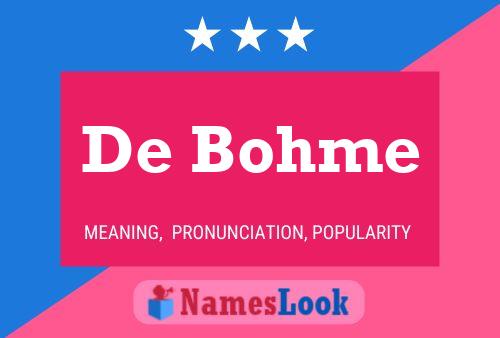 Poster del nome De Bohme