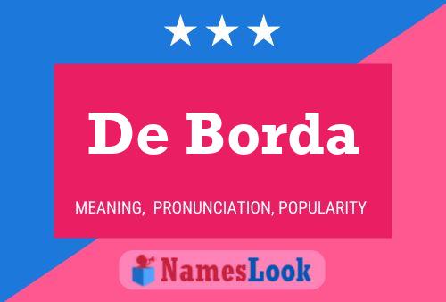 Poster del nome De Borda