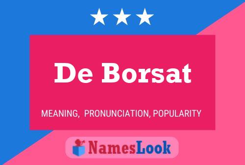 Poster del nome De Borsat