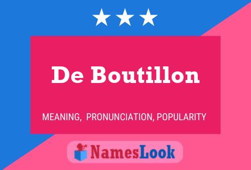 Poster del nome De Boutillon