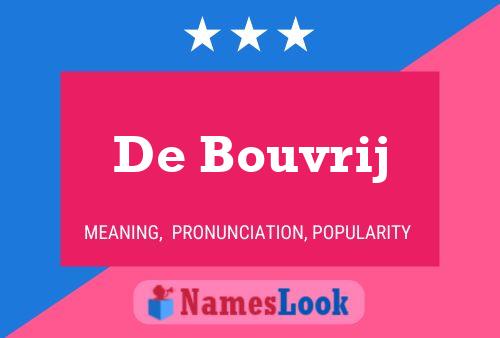 Poster del nome De Bouvrij