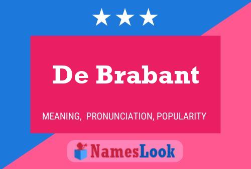 Poster del nome De Brabant