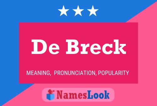 Poster del nome De Breck